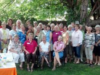 0 Lunch Group  Front:  Donna Stephens Kom, Eileen Neville Donnely, Robin Wand, Nita Grisham; Second Row:  Rhonda Jensen Hynes, Diane Madsen Theurer, Marsha Hatch Edler, Suzanne Ivey Charles, Chris Cline, Nancy Harris McCuren, Kathy Pfost Searle, Lucy Desaulners, Barb Bachman Cochrane, Shelley Baker Velten, Sandy Savage, Diana Goode Keeton; Back Row:  Georgia Chase Bowman, Bev Stoddard Chipman, Nancy Pond, Sharon Lee Olson, Alana Syverson McHugh, Paula Carlson Weir, Sherry Allen Smith, Sue Mulkey, Denise Alexander Bittner, Shirley Spofford Lee Warner, Barbara Bowman Jones, Sherry Fields, Alana Syverson, Meg Givens, Kathy Birch Durbin